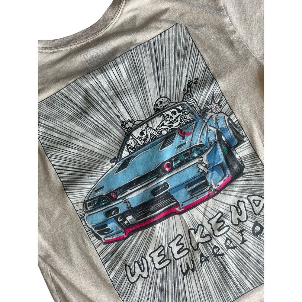 Fresh Laundry Weekend Warrior T-shirt‎ Men's Size Large Skeletons Streetwear